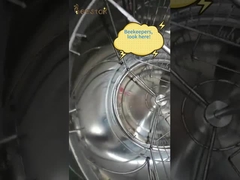 8フレーム201ステンレス鋼ハニーエクストラクタ、金属スタンド、ゲート、および蓋マニュアル