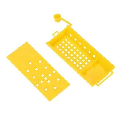購入 プラスチック製イエロースクエア女王蜂ケージ 8.2*3.7cm 養蜂用女王蜂育成システム オンライン製造