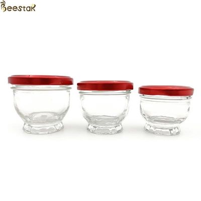 購入 50ml 75ml 100mlの小型ガラス蜂蜜はガラス蜂蜜のびんを震動させる オンライン製造