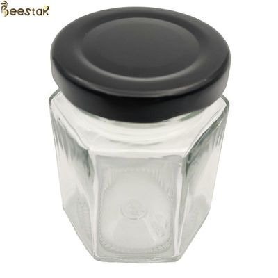購入 35ml Mutiのプリズムびん45ml 65ml 85mlのゆとりの六角形のガラス蜂蜜の瓶 オンライン製造
